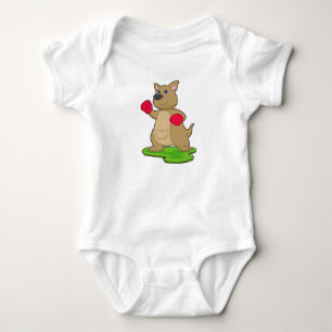 Body Para Bebê Kangaroo Boxer Boxing luvas Boxing