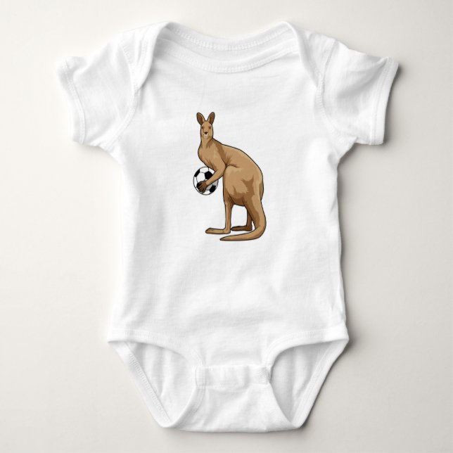 Body Para Bebê Kangaroo no Esporte do Futebol (Frente)
