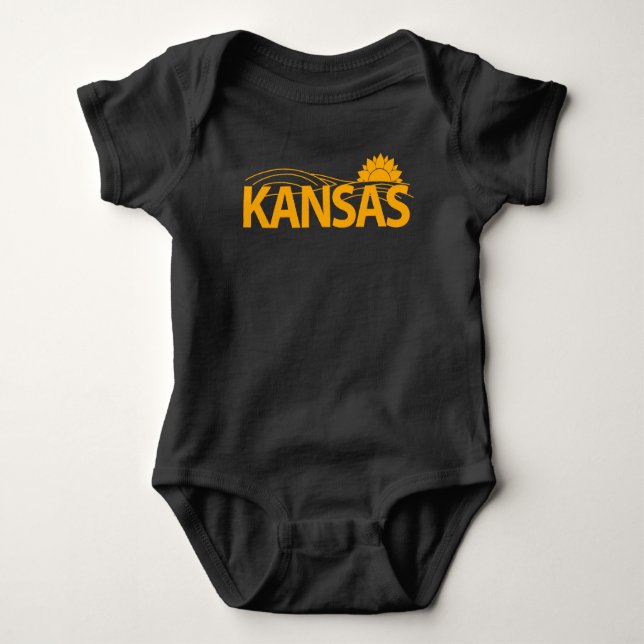 Body Para Bebê Kansas Estados Unidos da América (Frente)