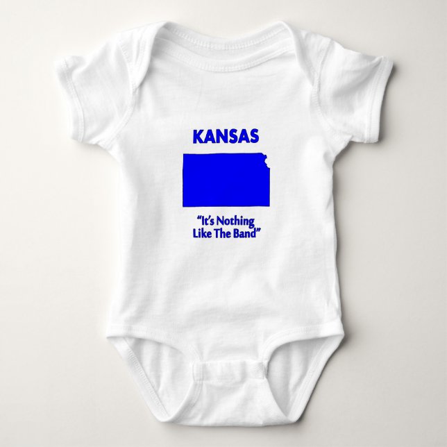Body Para Bebê Kansas - Não é Nada Como a Banda (Frente)
