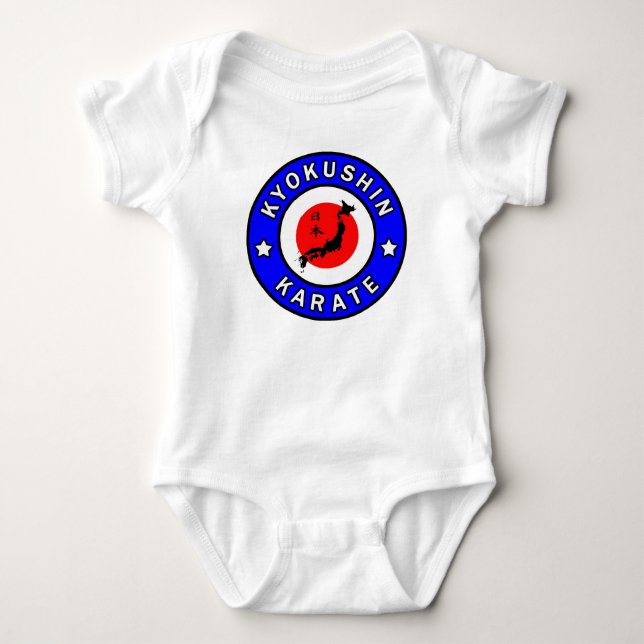 Body Para Bebê Karate Kyokushin (Frente)