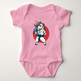 Body Para Bebê Karate Unicorn The cutest fighter 