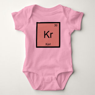 Body Para Bebê Karl Nome Química Elemento Tabela Periódica