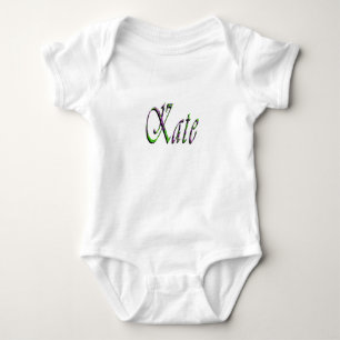 Body Para Bebê "Kate", Nome, Logotipo,
