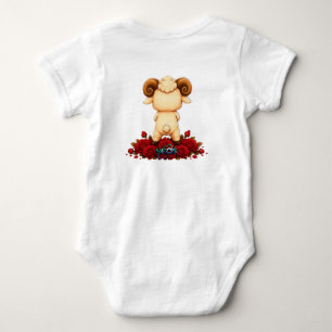 Body Para Bebê Kawaii Áries Zodíaco Neos