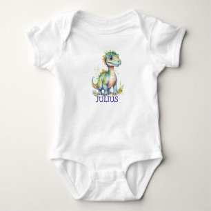 Body Para Bebê Kawaii Dino Baby Nursery Doce Doce Presente Pré-Hi