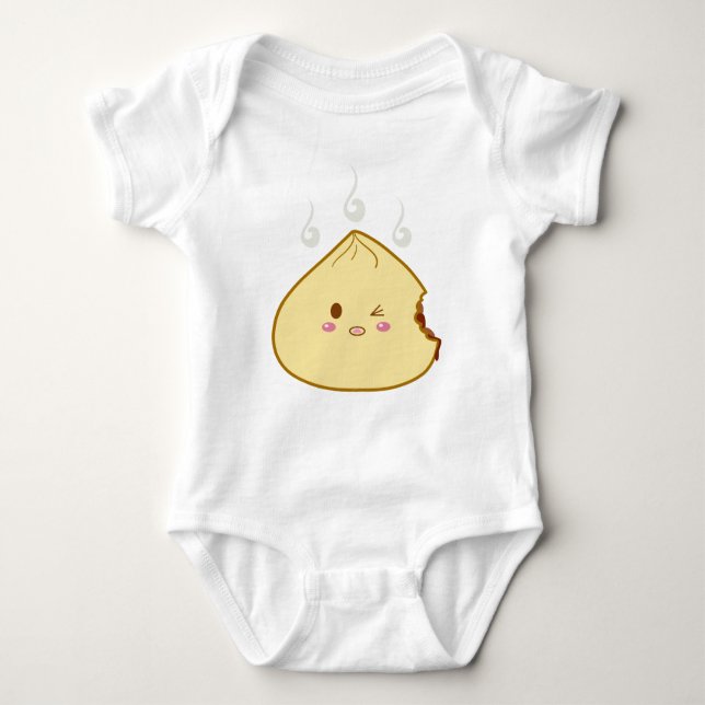 Body Para Bebê Kawaii "SioPao" Meatbun Bitemark (Frente)