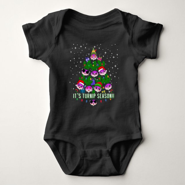 Body Para Bebê Kawaii, Sua Árvore De Natal Da Época De Nabo Engra (Frente)