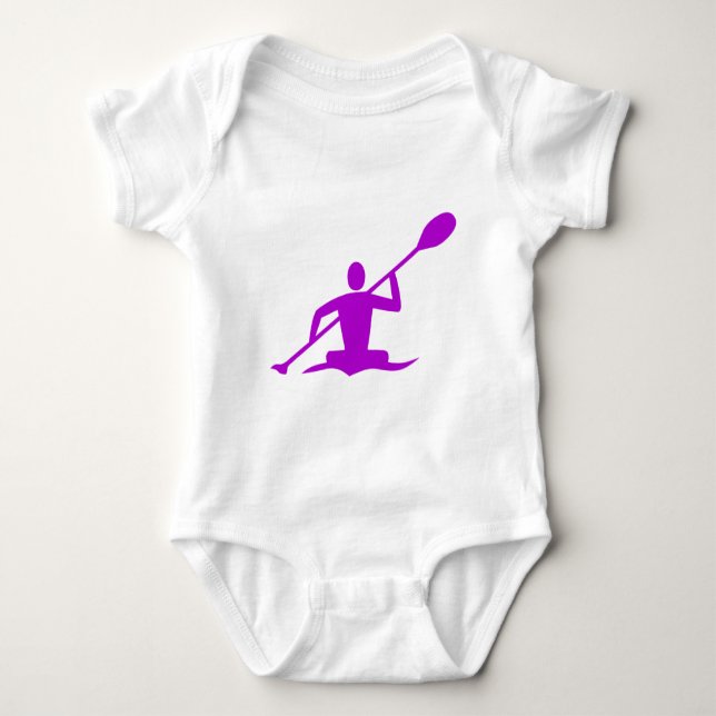 Body Para Bebê Kayaking - Roxo (Frente)