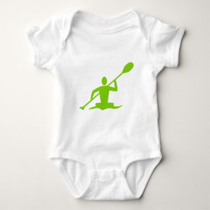 Body Para Bebê Kayaking - Verde marciano