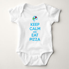 Body Para Bebê Keep Calm and Eat Pizza 1