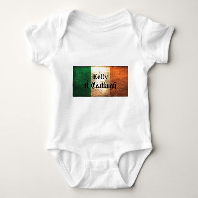 Body Para Bebê Kelly Irish Flag (Frente)