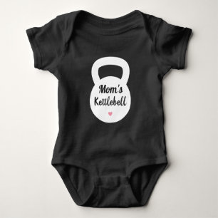 Body Para Bebê Kettlebell da Mamãe, Pesos de Treino Divertidos pa