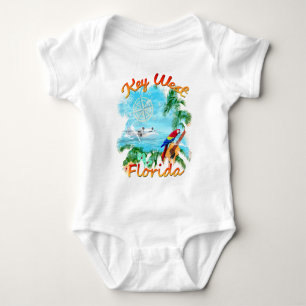 Body Para Bebê Key West Tropical Rock