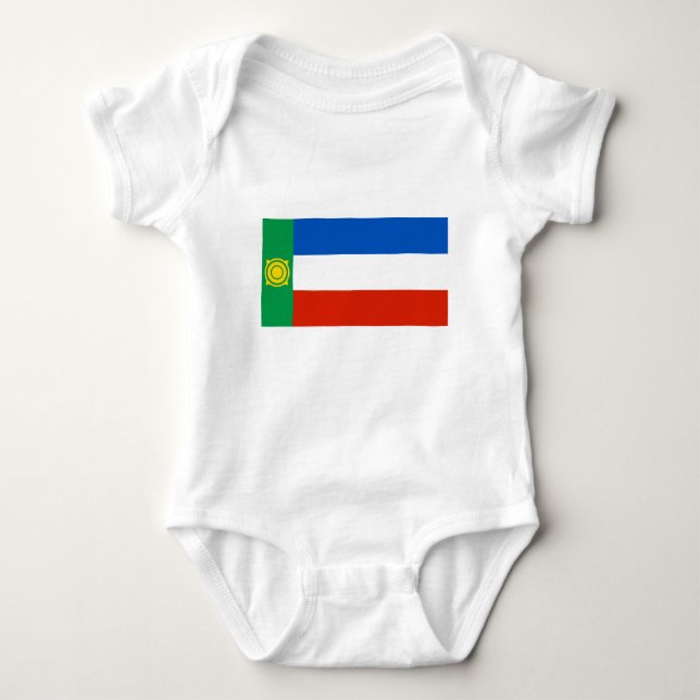 Body Para Bebê Khakassia Flag (Frente)
