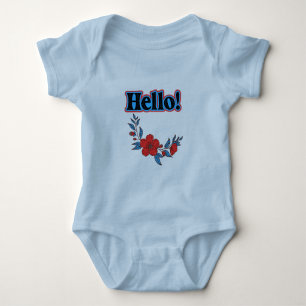 Body Para Bebê Kids Summer Hello Flower
