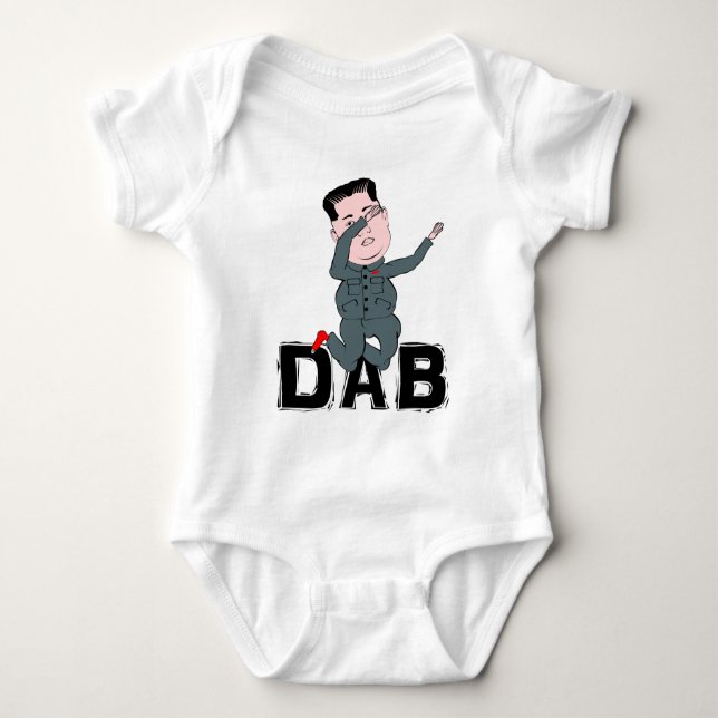 Body Para Bebê Kim Jong-Un Dabbing (Frente)