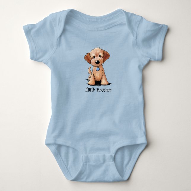 Body Para Bebê KiniArt Mini Goldendoodle Bebê Bodyfato (Frente)