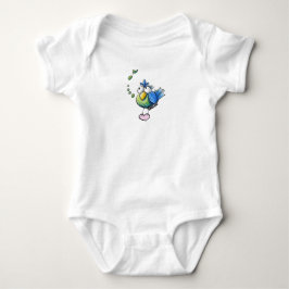 Body Para Bebê KiniArt Pássaro Canoro
