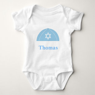 Body Para Bebê Kippah judaico personaliza