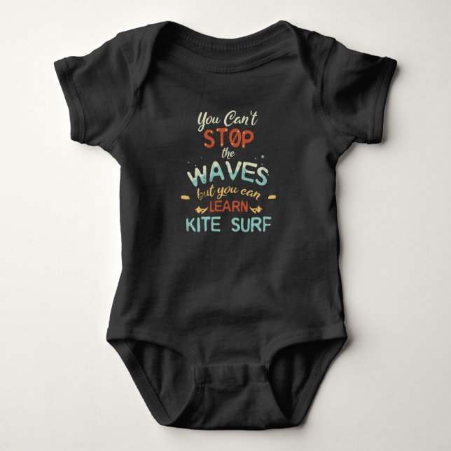Body Para Bebê Kite Surf Kitesurfing Stop Waves Surf Windsurfing (Frente)