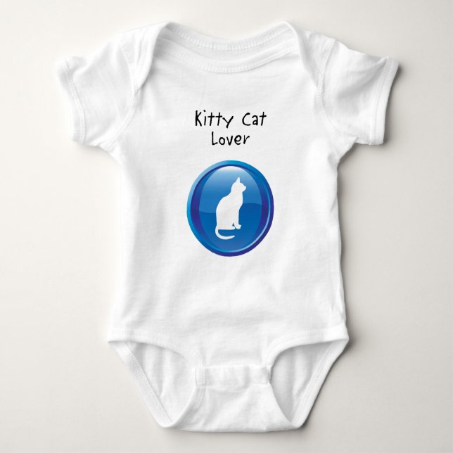 Body Para Bebê Kitty Cat Lover - Boy (Frente)