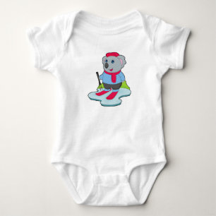 Body Para Bebê Koala Skier Ski