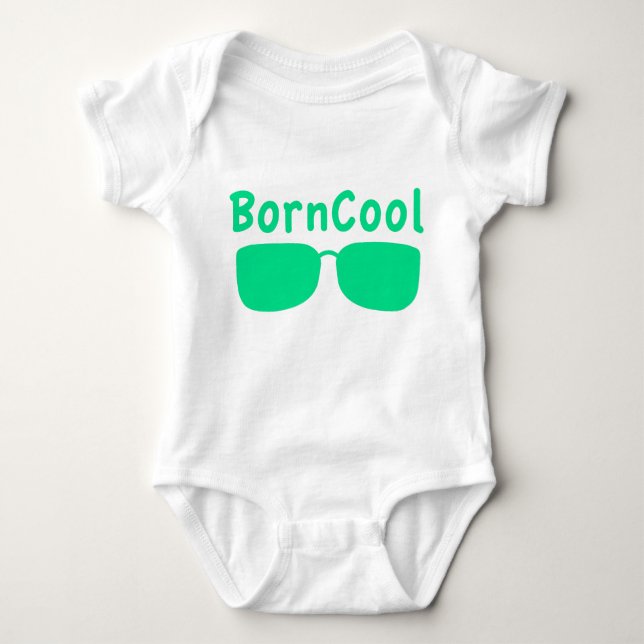 Body Para Bebê Kortärmad babybody med BornCool-tryck (Frente)