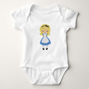 Body Para Bebê KRW Alice bonito no país das maravilhas