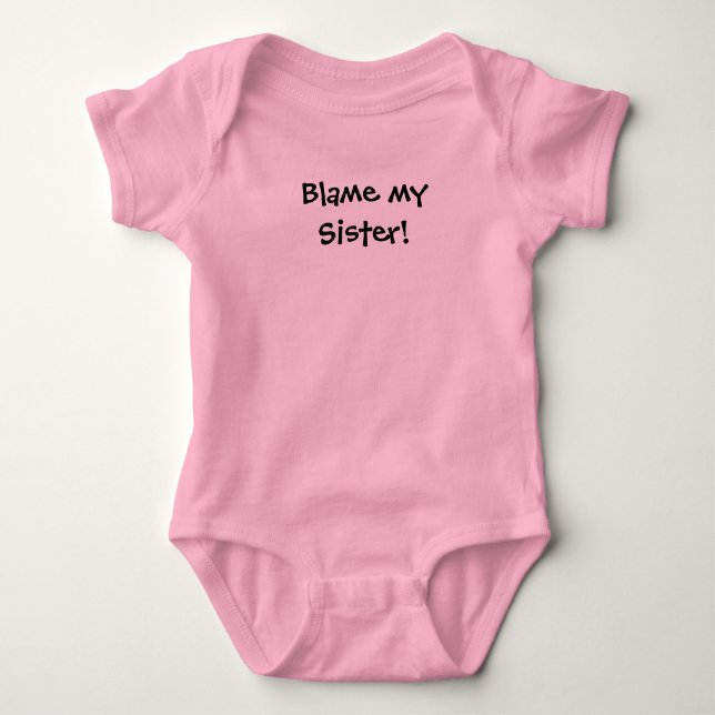 Body Para Bebê KRW Culpa minha irmã! (Frente)