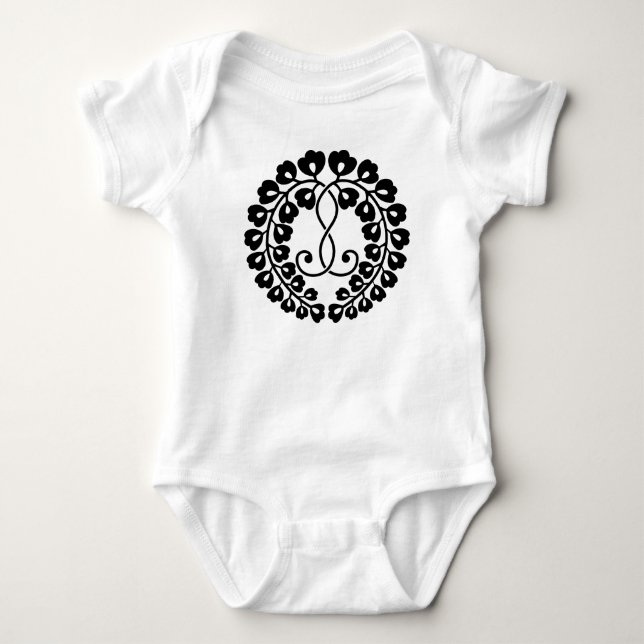 Body Para Bebê Kujo glicínea (Frente)