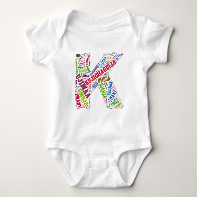 BODY PARA BEBÊ KWANZAA (Frente)