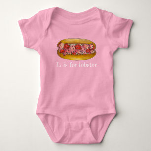 Body Para Bebê L é destinado à Lagosta Maine Seafood Sandwich Rol