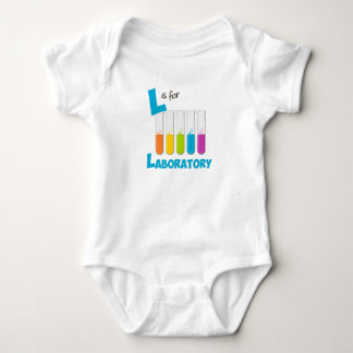 Body Para Bebê L é para a ciência do laboratório & o design da