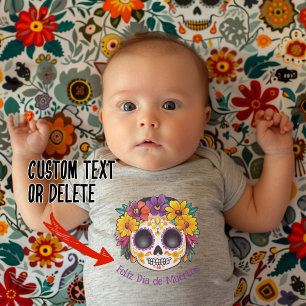 Body Para Bebê 🌹La Catrina Tributo ao Dia de Muertos 🌹