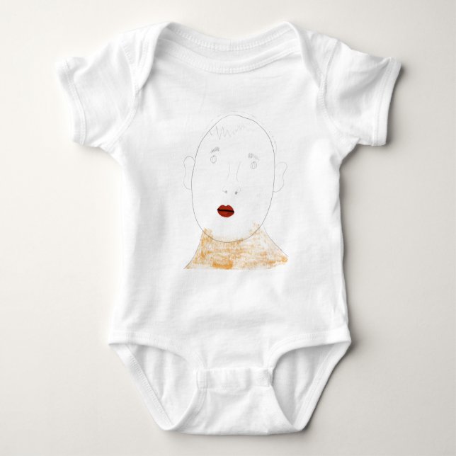 Body Para Bebê Lábios vermelhos (Frente)