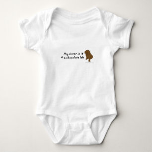 Body Para Bebê laboratório de chocolate - mais raças