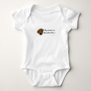 Body Para Bebê Laboratório de chocolate - mais raças compradas