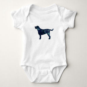 Body Para Bebê Labrador Retriever Geométrico Pattern Silhouette