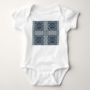 Body Para Bebê Lace romântico: Abstrato brilhante.
