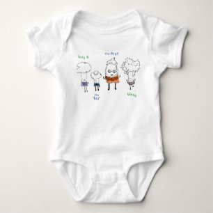 Body Para Bebê Lady Broccoli e a gangue