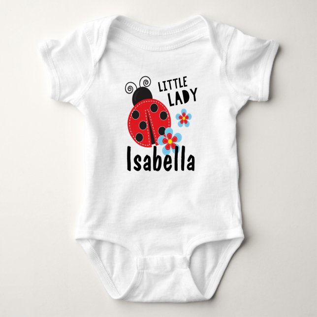 Body Para Bebê LadyBug Personalizada (Frente)