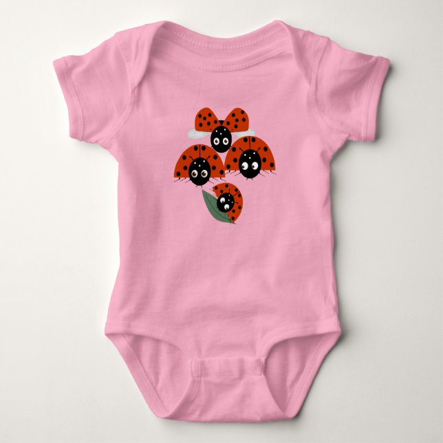 Body Para Bebê Ladybugs Baby Bodycase (Frente)