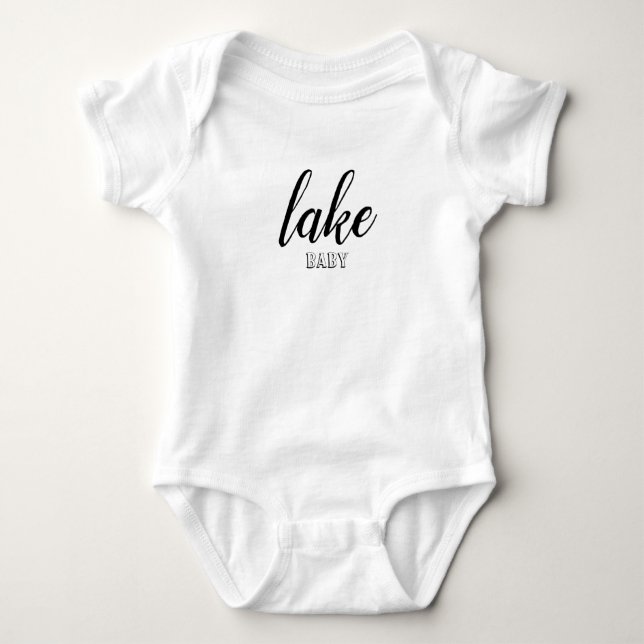 Body Para Bebê lago bebê onsie (Frente)