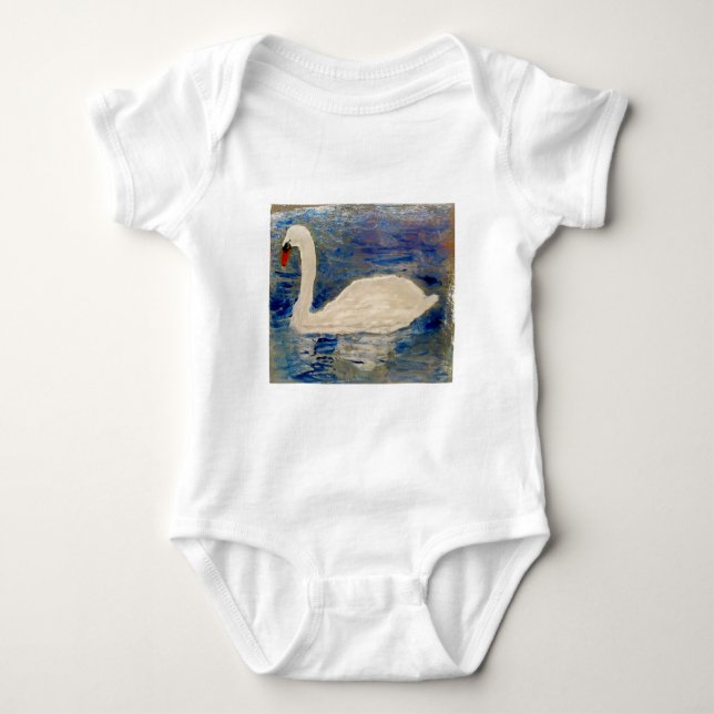 Body Para Bebê Lago swan (Frente)