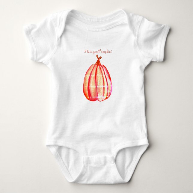 Body Para Bebê Lanterna Pumpkin T-shirt (Frente)
