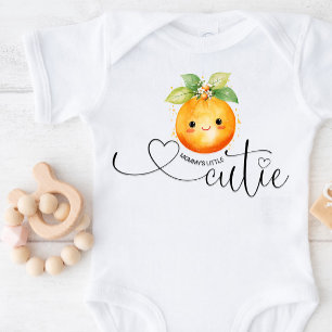 Body Para Bebê Laranja Cutiezinha da Mamãe