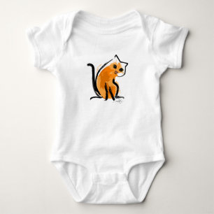 Body Para Bebê Laranja você um gato
