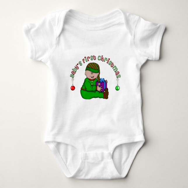Body Para Bebê Latino Elf Baby 1rua Natal (Frente)