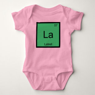 Body Para Bebê Latrell Nome Química Elemento Tabela Periódica